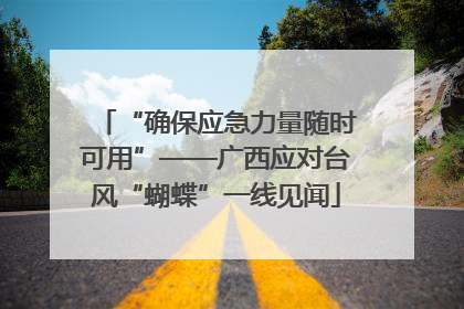 “确保应急力量随时可用”——广西应对台风“蝴蝶”一线见闻