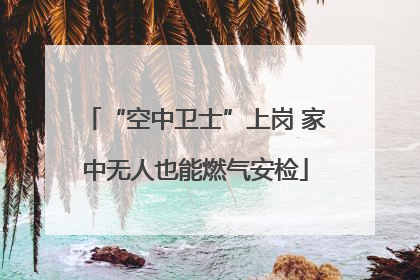 “空中卫士”上岗 家中无人也能燃气安检