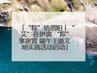 “粽”情洛阳丨“艾”在伊滨 “粽”享露营 端午主题文明实践活动启动