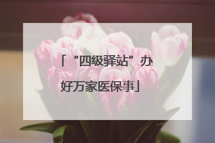 “四级驿站”办好万家医保事