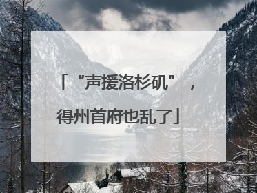 “声援洛杉矶”，得州首府也乱了
