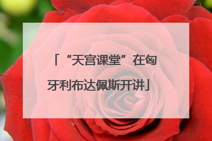 “天宫课堂”在匈牙利布达佩斯开讲