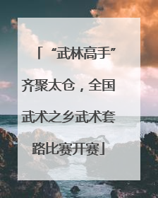 “武林高手”齐聚太仓，全国武术之乡武术套路比赛开赛