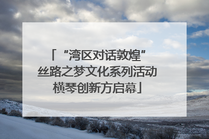 “湾区对话敦煌” 丝路之梦文化系列活动横琴创新方启幕