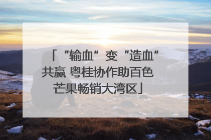 “输血”变“造血”共赢 粤桂协作助百色芒果畅销大湾区