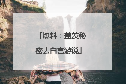 爆料：盖茨秘密去白宫游说