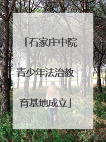 石家庄中院青少年法治教育基地成立