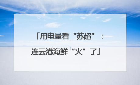 用电量看“苏超”：连云港海鲜“火”了
