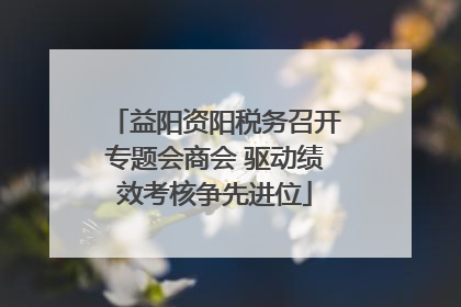 益阳资阳税务召开专题会商会 驱动绩效考核争先进位