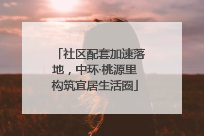 社区配套加速落地，中环·桃源里构筑宜居生活圈