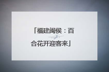 福建闽侯：百合花开迎客来