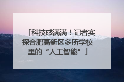 科技感满满！记者实探合肥高新区多所学校里的“人工智能”