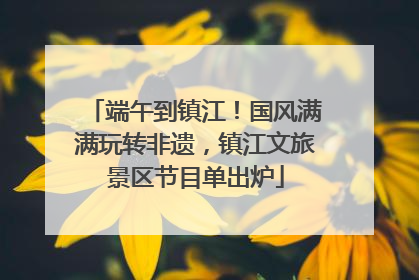 端午到镇江！国风满满玩转非遗，镇江文旅景区节目单出炉