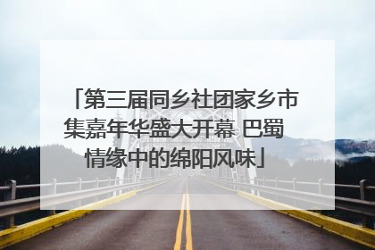 第三届同乡社团家乡市集嘉年华盛大开幕 巴蜀情缘中的绵阳风味