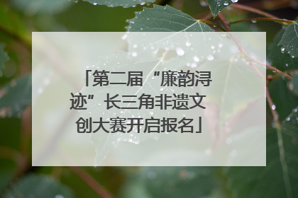 第二届“廉韵浔迹”长三角非遗文创大赛开启报名