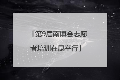 第9届南博会志愿者培训在昆举行