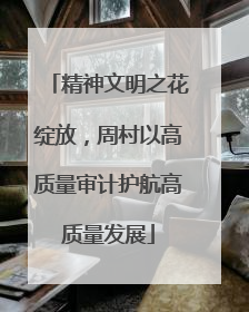 精神文明之花绽放，周村以高质量审计护航高质量发展