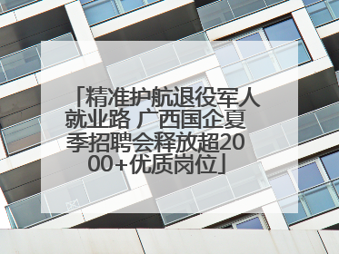 精准护航退役军人就业路 广西国企夏季招聘会释放超2000+优质岗位