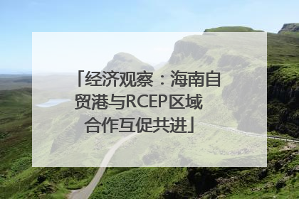 经济观察：海南自贸港与RCEP区域合作互促共进