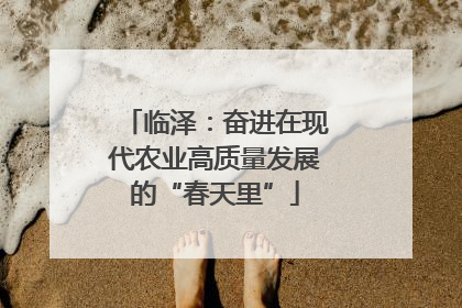 临泽：奋进在现代农业高质量发展的“春天里”
