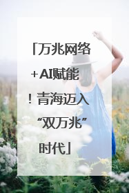 万兆网络+AI赋能！青海迈入“双万兆”时代