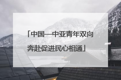 中国—中亚青年双向奔赴促进民心相通