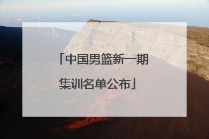 中国男篮新一期集训名单公布