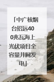 中广核烟台招远400兆瓦海上光伏项目全容量并网发电