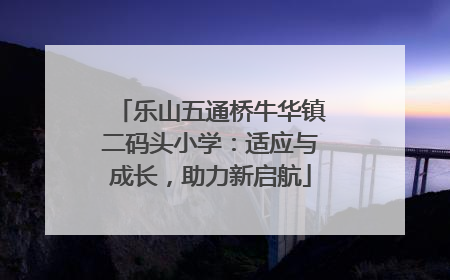 乐山五通桥牛华镇二码头小学：适应与成长，助力新启航
