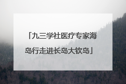 九三学社医疗专家海岛行走进长岛大钦岛