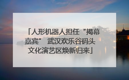 人形机器人担任“揭幕嘉宾” 武汉欢乐谷码头文化演艺区焕新归来