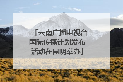 云南广播电视台国际传播计划发布活动在昆明举办