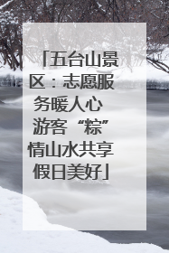 五台山景区：志愿服务暖人心 游客“粽”情山水共享假日美好