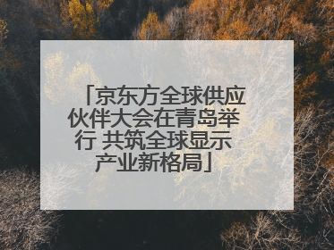 京东方全球供应伙伴大会在青岛举行 共筑全球显示产业新格局