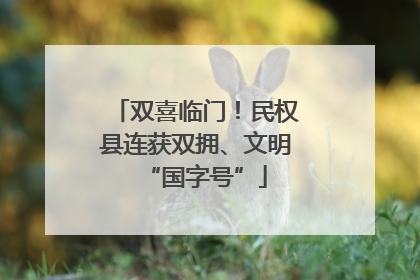 双喜临门！民权县连获双拥、文明“国字号”