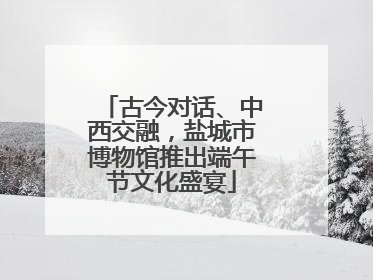 古今对话、中西交融，盐城市博物馆推出端午节文化盛宴