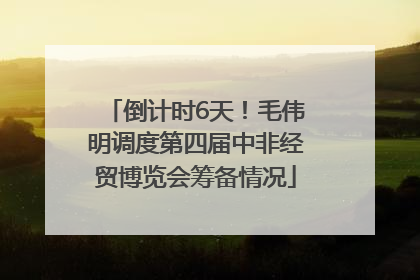 倒计时6天！毛伟明调度第四届中非经贸博览会筹备情况