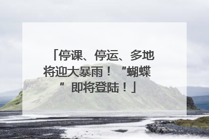 停课、停运、多地将迎大暴雨！“蝴蝶”即将登陆！