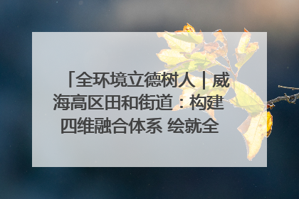 全环境立德树人｜威海高区田和街道：构建四维融合体系 绘就全环境立德树人新画卷