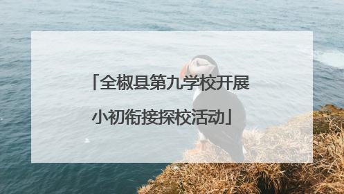 全椒县第九学校开展小初衔接探校活动