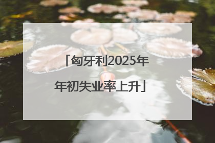 匈牙利2025年年初失业率上升