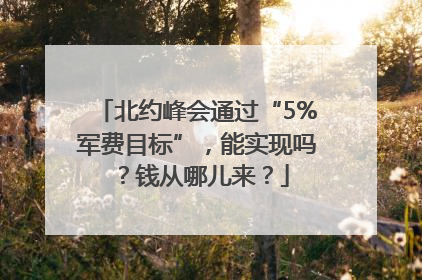 北约峰会通过“5%军费目标”，能实现吗？钱从哪儿来？