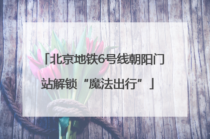 北京地铁6号线朝阳门站解锁“魔法出行”