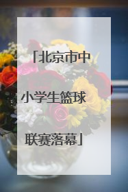 北京市中小学生篮球联赛落幕