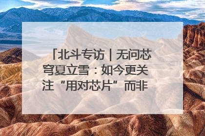 北斗专访｜无问芯穹夏立雪：如今更关注“用对芯片”而非“用贵芯片”