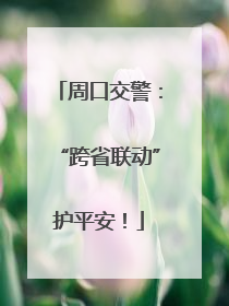 周口交警：“跨省联动”护平安！