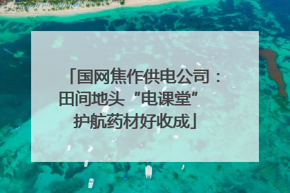 国网焦作供电公司：田间地头“电课堂” 护航药材好收成