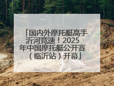 国内外摩托艇高手沂河竞速！2025年中国摩托艇公开赛（临沂站）开幕