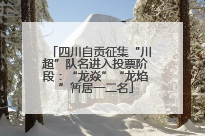 四川自贡征集“川超”队名进入投票阶段：“龙焱”“龙焰”暂居一二名