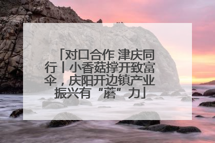 对口合作 津庆同行丨小香菇撑开致富伞，庆阳开边镇产业振兴有“蘑”力